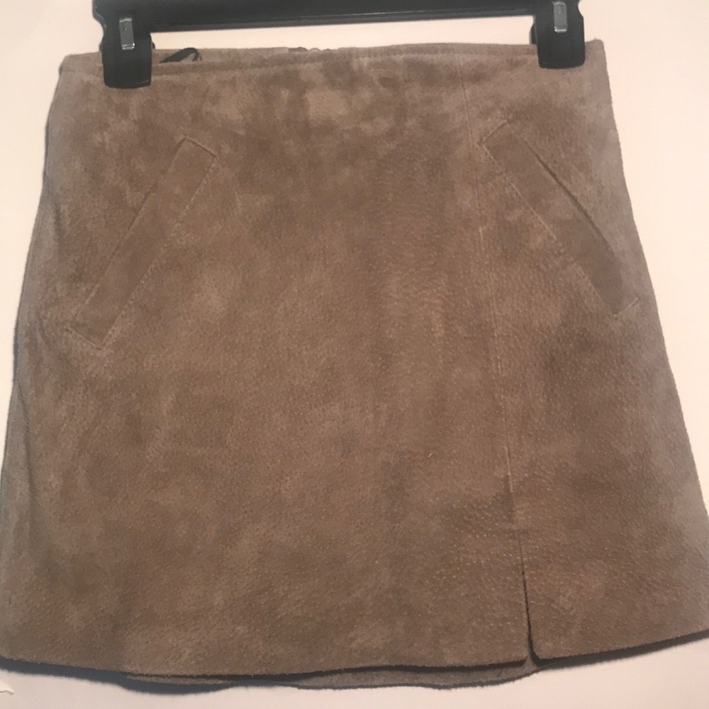 Blanknyc 100% Suede Leather Skirt